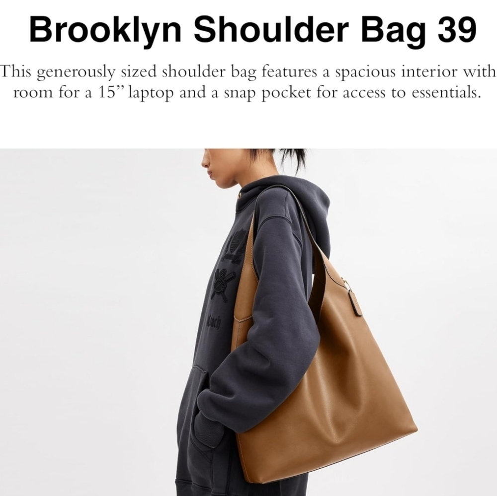 Coach Brooklyn 39 - Honey Brown - Picture 2 of 6